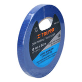 Cinta Masking Tape Azul de 1/2' X 50 m para Pintor, Truper