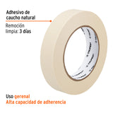 Cinta Masking Tape de 1' X 50 m, Truper