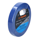 Cinta Masking Tape Azul de 3/4' X 50 m para Pintor, Truper
