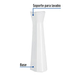 Pedestal de Porcelana para Lavabo, Blanco, Foset