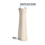 Pedestal de Porcelana para Lavabo, Marfil, Foset