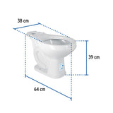 Taza Redonda de Porcelana, Blanco, Foset