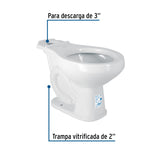 Taza Redonda de Porcelana, Blanco, Foset