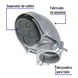 Mufa con Abrazadera para Tubo 1-1/4', Volteck