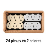Multicontacto de Barra Triple Aterrizado, a Granel, Volteck
