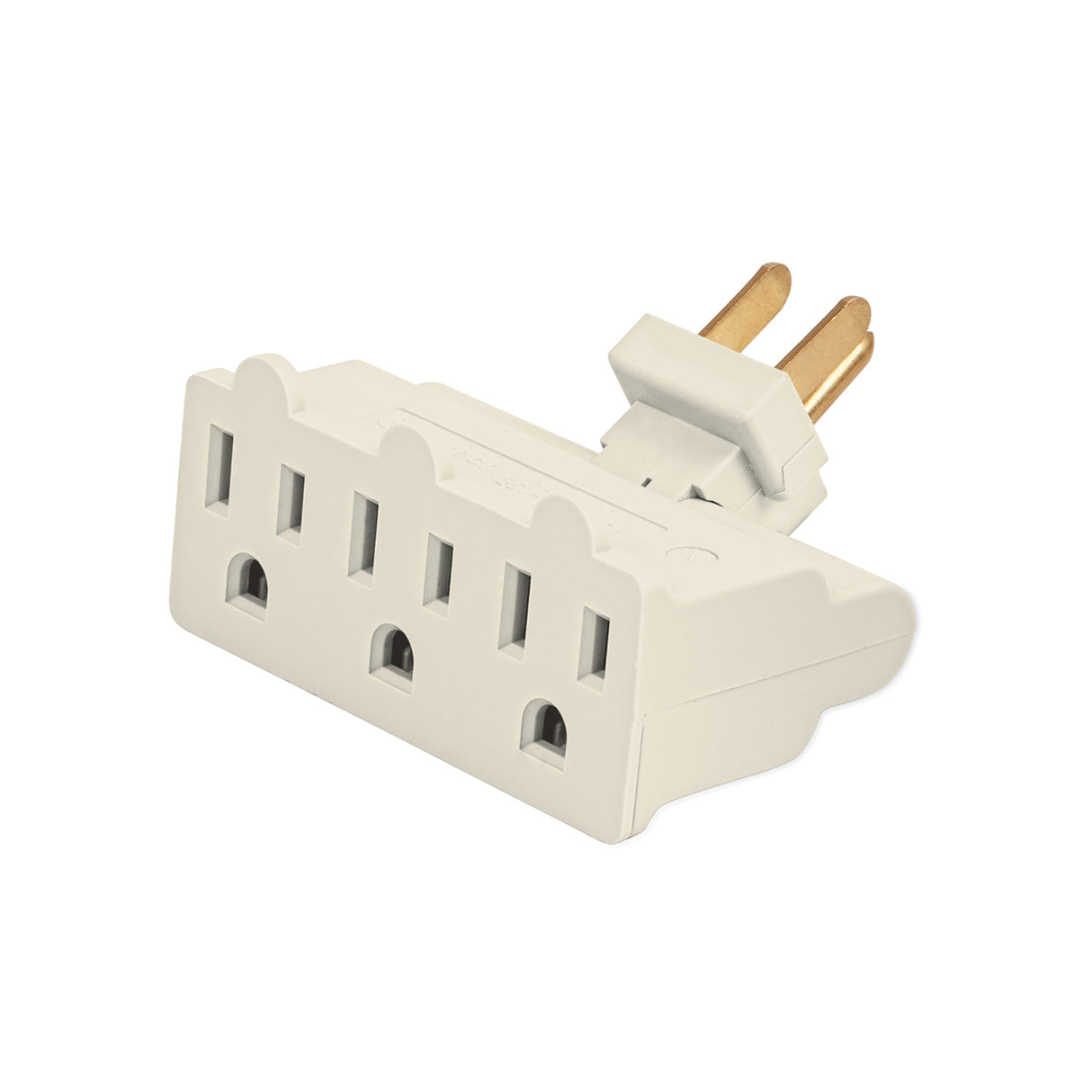 Multicontacto Triple Aterrizado, Tipo Bisagra, Volteck