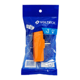 Multicontacto Triple Aterrizado, Tipo 'y', Reforzado, Volteck