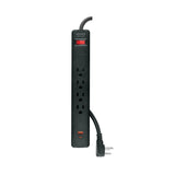 Multicontacto 4 Entradas, 1 USB a + 1 USB C, Negro, Volteck