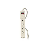Multicontacto 14 AWG 6 Entradas, 2 Puertos USB, 850 J Marfil