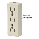 Multicontacto Triple para Extensión, 2 Polos + Tierra