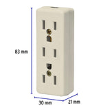 Multicontacto Triple para Extensión, 2 Polos + Tierra