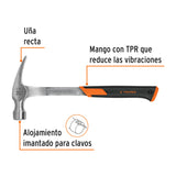 Martillo Forjado 20 Oz Uña Recta, Mango con Neopreno, Expert