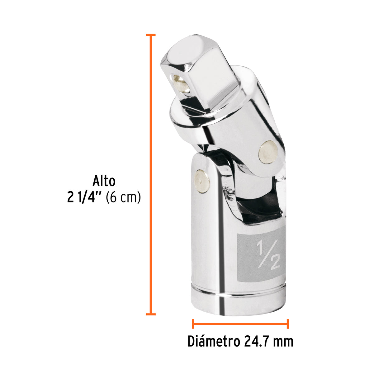 Nudo Universal para Dados con Cuadro de 1/2', Truper