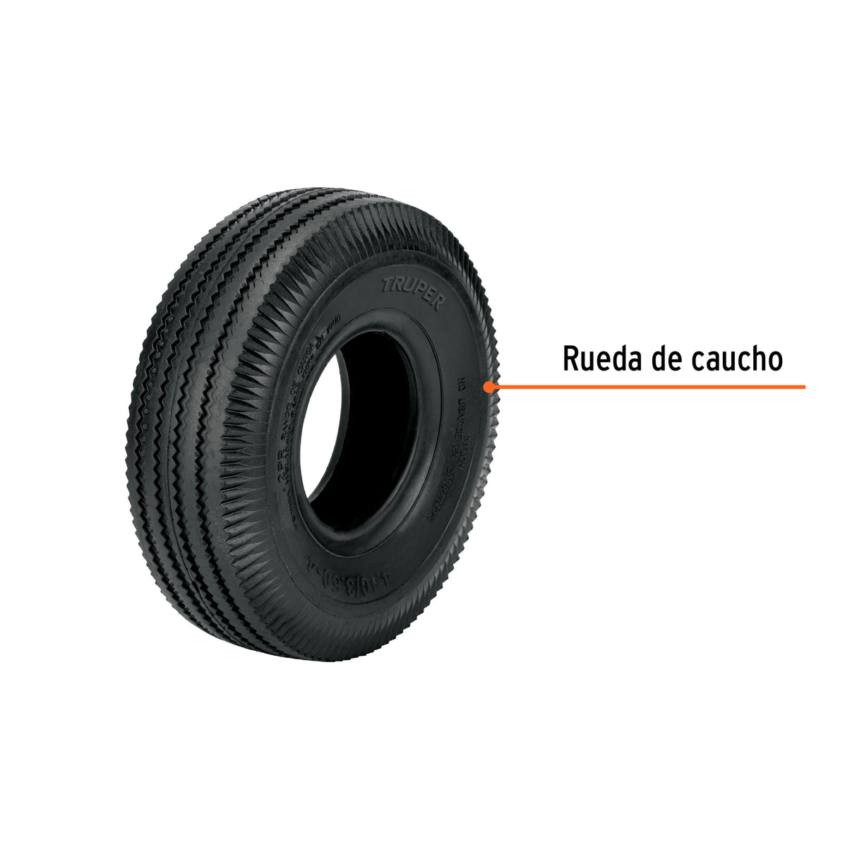 Rueda Neumática de 10' sin Cámara, Truper