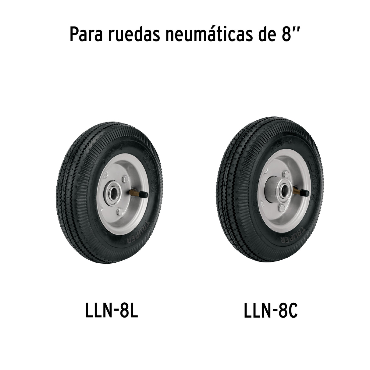 Rueda Neumática de 8' sin Cámara, Truper