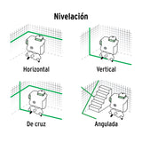 Nivel Láser Verde, Alcance 25M, 12 Líneas, Recargable, Pretul