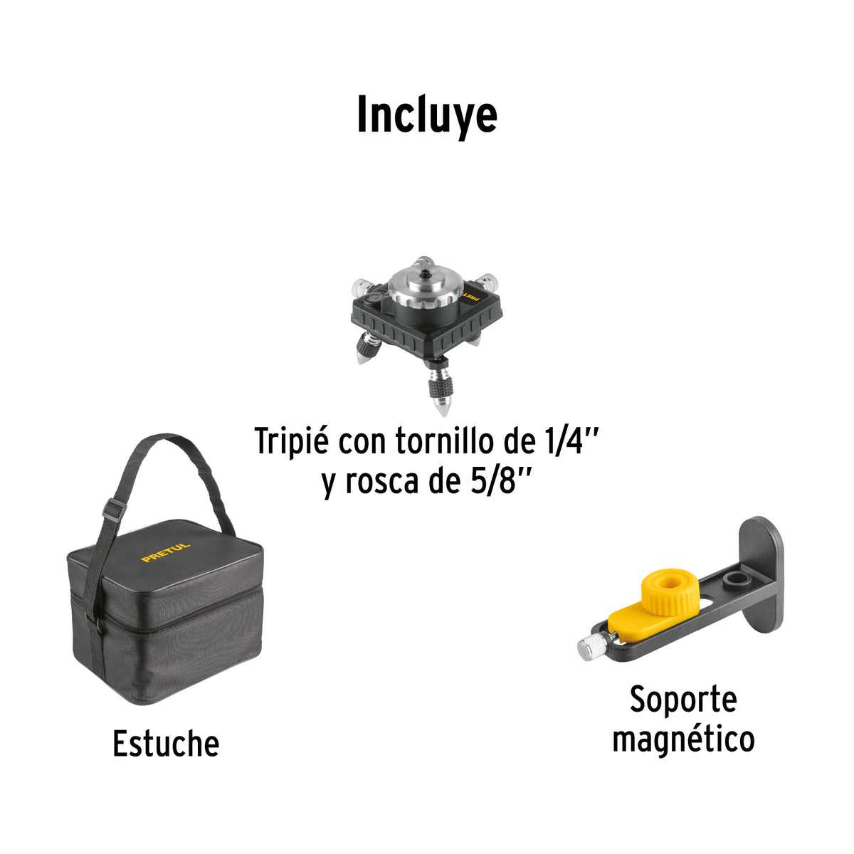 Nivel Láser Verde, Alcance 25M, 12 Líneas, Recargable, Pretul