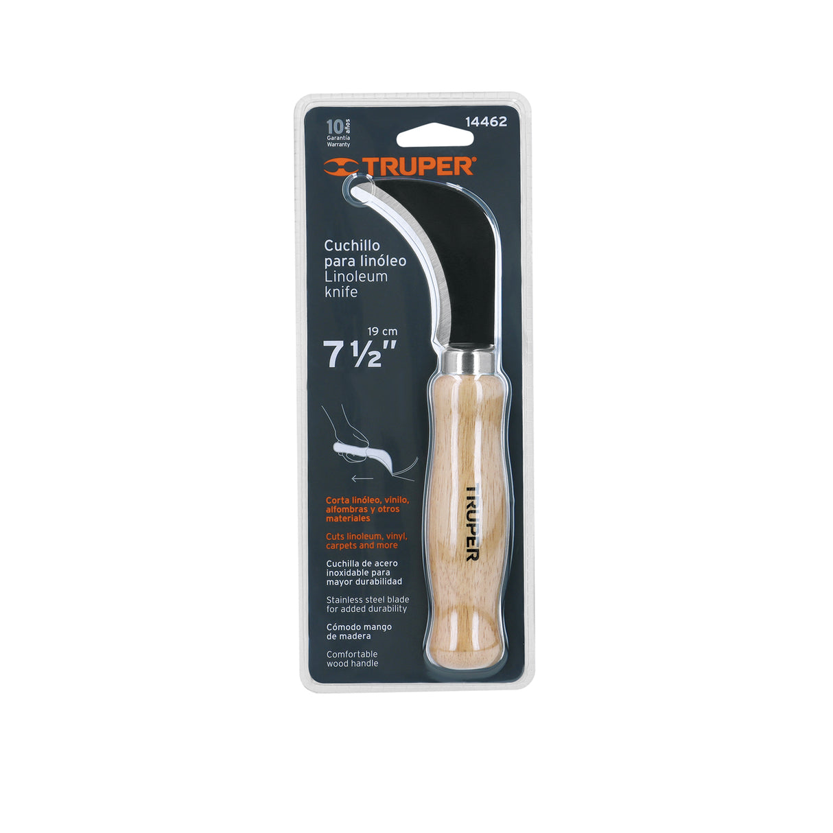 Cuchillo 7-1/2' para Linóleo, Truper
