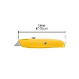 Navaja Retráctil 6' Cuerpo de Aluminio, Pretul