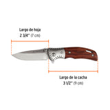 Navaja Abatible 3-1/2' Mango de Madera, Truper