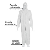 Overol Desechable, Talla Ch, Pretul