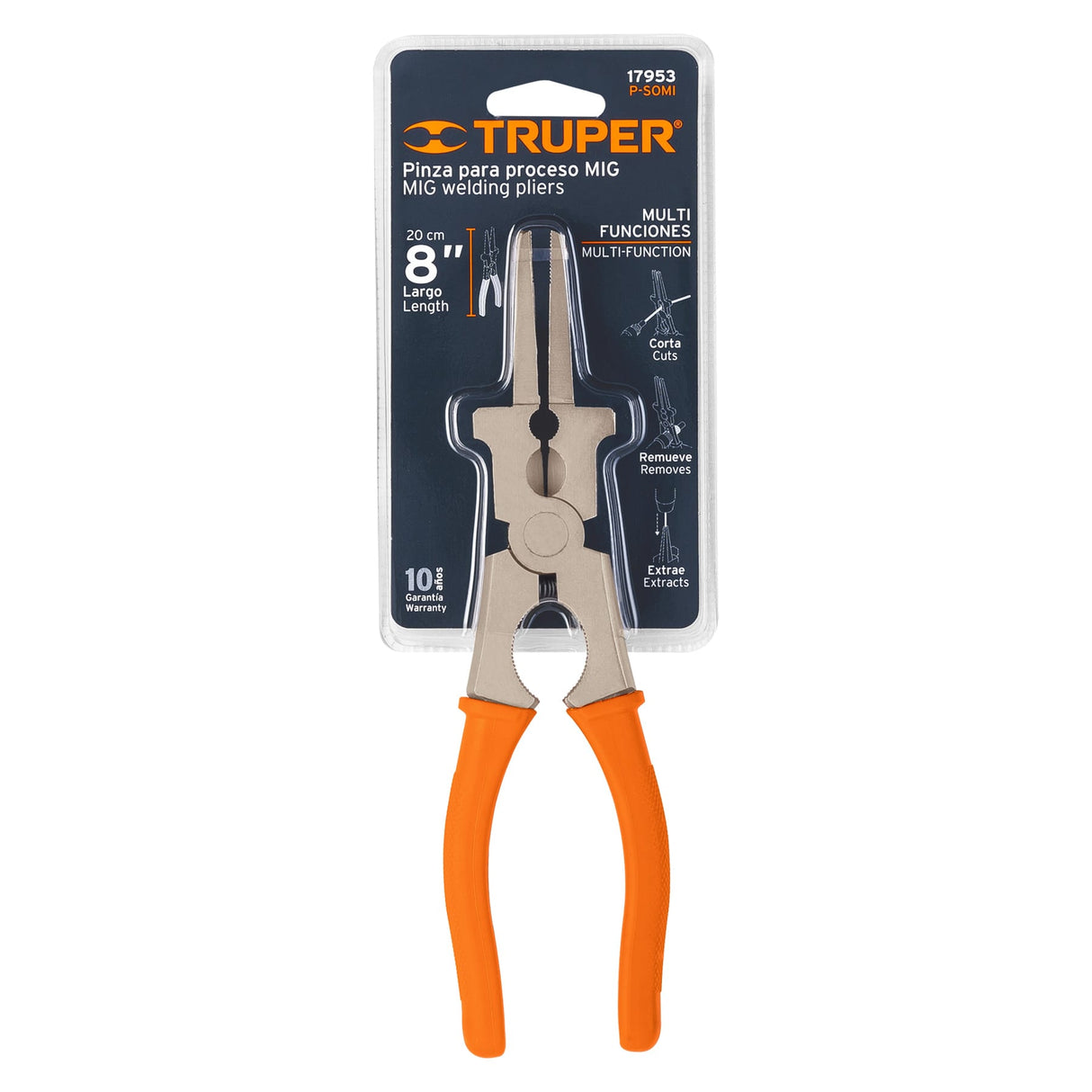 Pinza 8' para Proceso Mig, Multifunciones, Truper