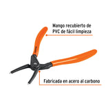 Pinza Punta Recta 7' para Cerrar Anillos, Mango de PVC