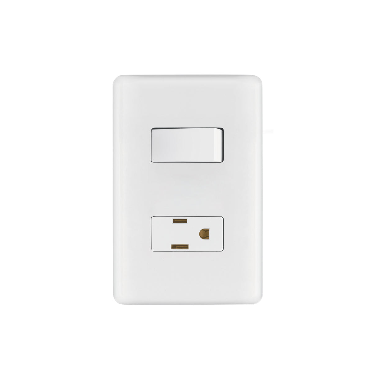 Placa Armada Contacto E Interruptor Sencillo, Volteck Basic
