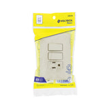 Placa Armada 2 Interruptores y Contacto, Marfil, Basic