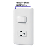 Placa Armada Contacto E Interruptor Sencillo, Volteck Basic