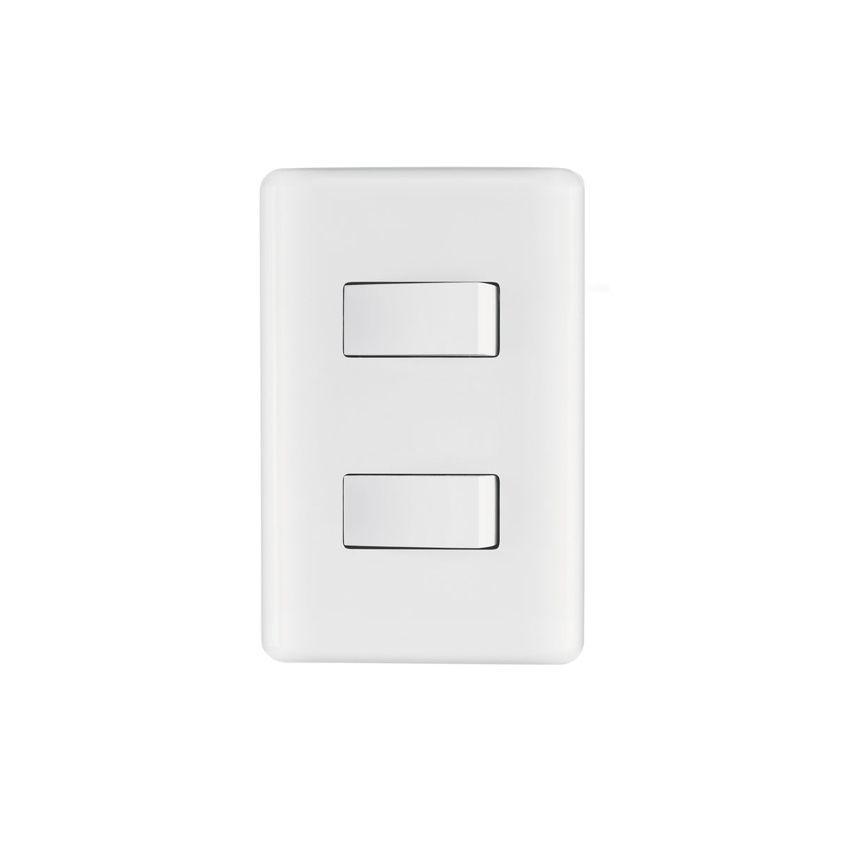 Placa Armada con 2 Interruptores Sencillos, Volteck Basic