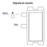 Placa Armada con 2 Interruptores Sencillos, Volteck Basic