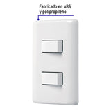 Placa Armada 1 Interruptor Sencillo + 1 de 3 Vías, Basic
