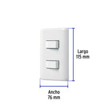 Placa Armada 1 Interruptor Sencillo + 1 de 3 Vías, Basic