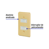 Placa Armada 2 Interruptores Sencillos, Línea Económica