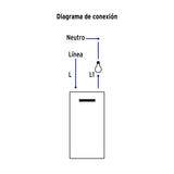 Placa Armada 2 Interruptores, 1.5 Módulos, Española, Blanco