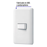 Placa Armada con 1 Interruptor Sencillo, Volteck Basic
