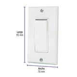 Placa Armada con Interruptor Sencillo Classic, Volteck