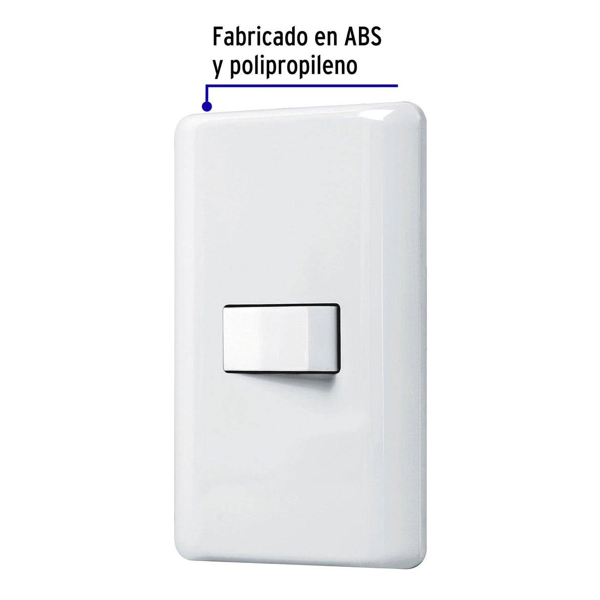 Placa Armada con 1 Interruptor de 3 Vías, Volteck Basic