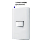 Placa Armada con 1 Interruptor de 3 Vías, Volteck Basic