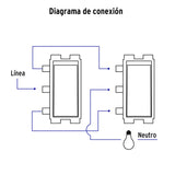 Placa Armada con 1 Interruptor de 3 Vías, Volteck Basic