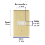 Placa Armada con Interruptor Sencillo, Línea Económica