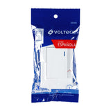 Placa Armada 1 Interruptor, 3 Módulos, Española, Blanco