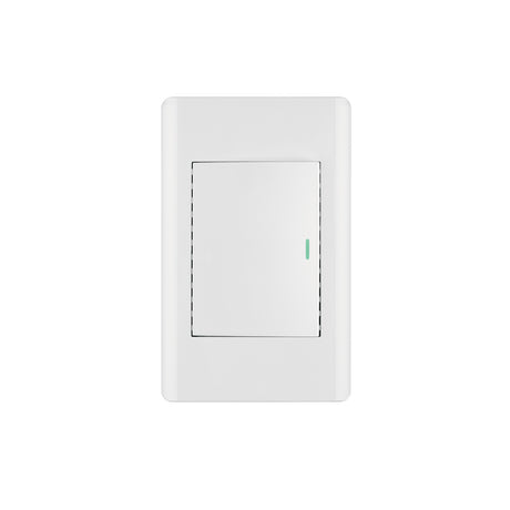 Placa armada blanca 1 interruptor 3 módulos, Lisboa, Volteck