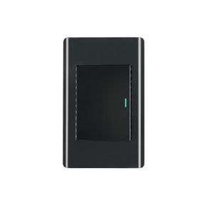 Placa armada negra 1 interruptor 3 módulos, Lisboa, Volteck