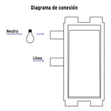 Placa Armada con 3 Interruptores Sencillos, Volteck Basic