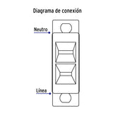 Placa Armada con Contacto Polarizado, Línea Económica