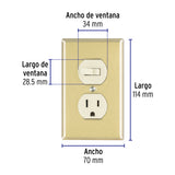 Placa Armada Interruptor y Contacto, Línea Standard, Aluminio