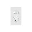 Placa armada interruptor y contacto, línea Standard, blanco