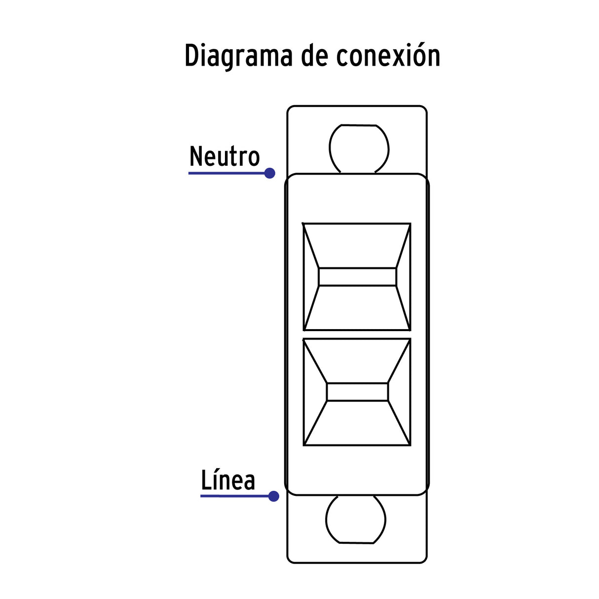 Placa Armada 2 Contactos Polarizados Línea Económica
